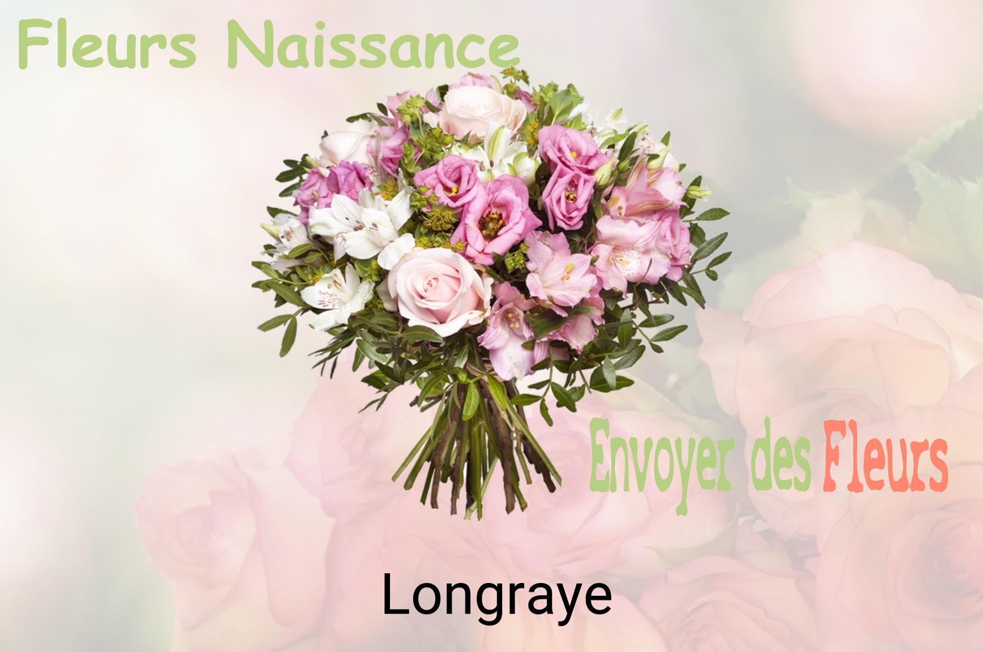 Bouquet de fleurs de naissance livré à Longraye